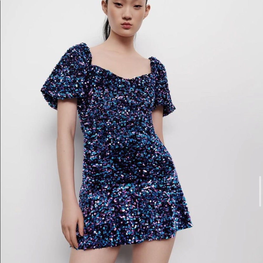 Zara Sequin Mini Dress